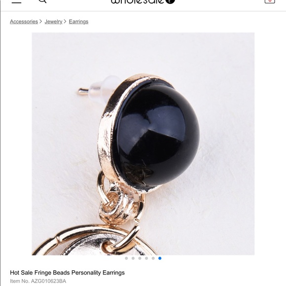 Fringe tassel statement earrings - Picture 4 of 5